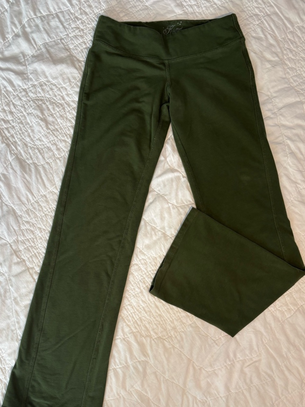 Kismet Olive Green Stretch Leggings